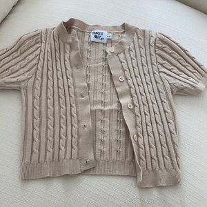 PRINCESS POLLY CROPPED SHORT SLEEVE CARDIGAN